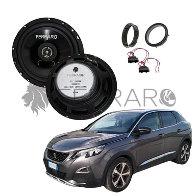 FerraroStore Kit 2 Altoparlanti, ASC-652PC, Ant o Post, Peugeot 3008 2ª (2016-2024)