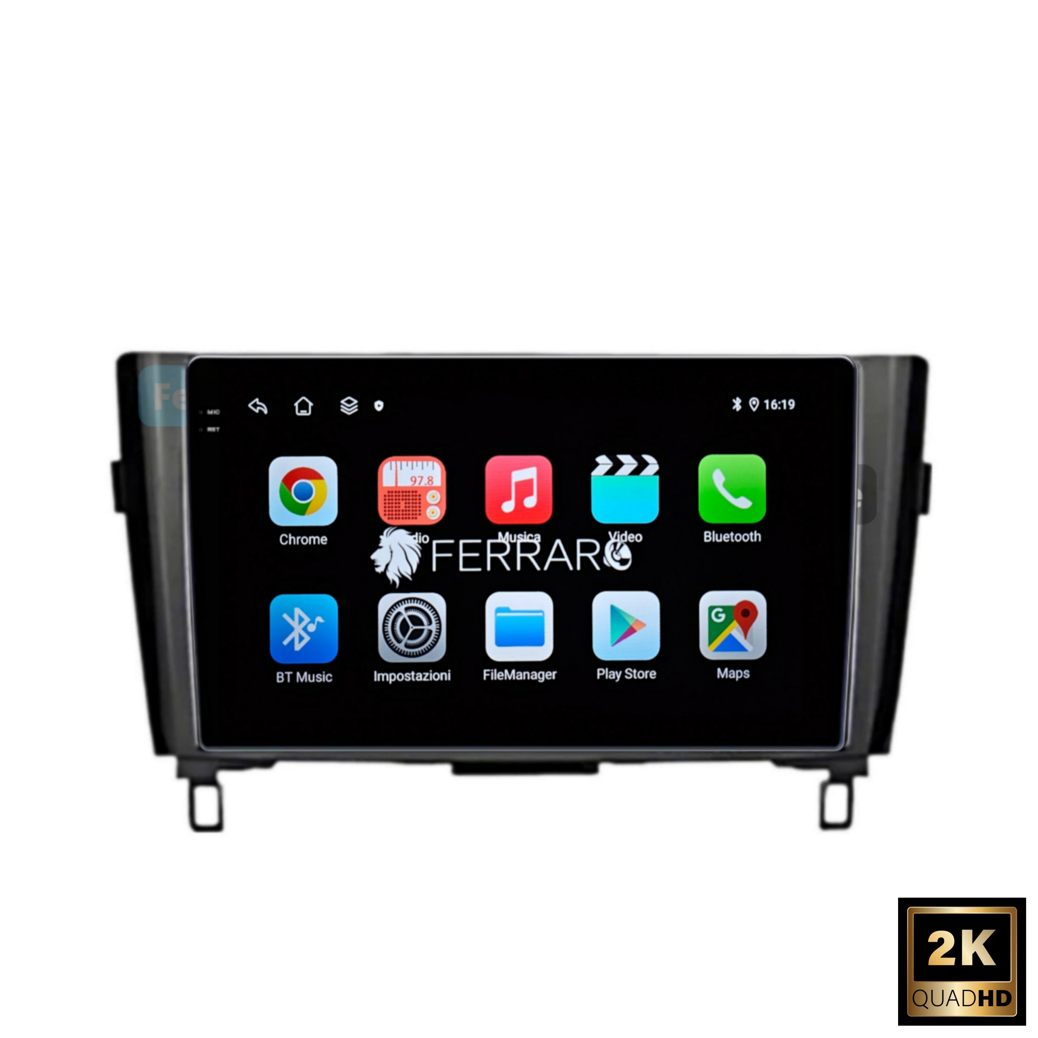 Autoradio per Nissan Qashqai J11 | x-Trail 3 T32 10.1" 2K | 2013-2019 | Android | Bluetooth | CarPlay | Android Auto | 4/64GB Ram