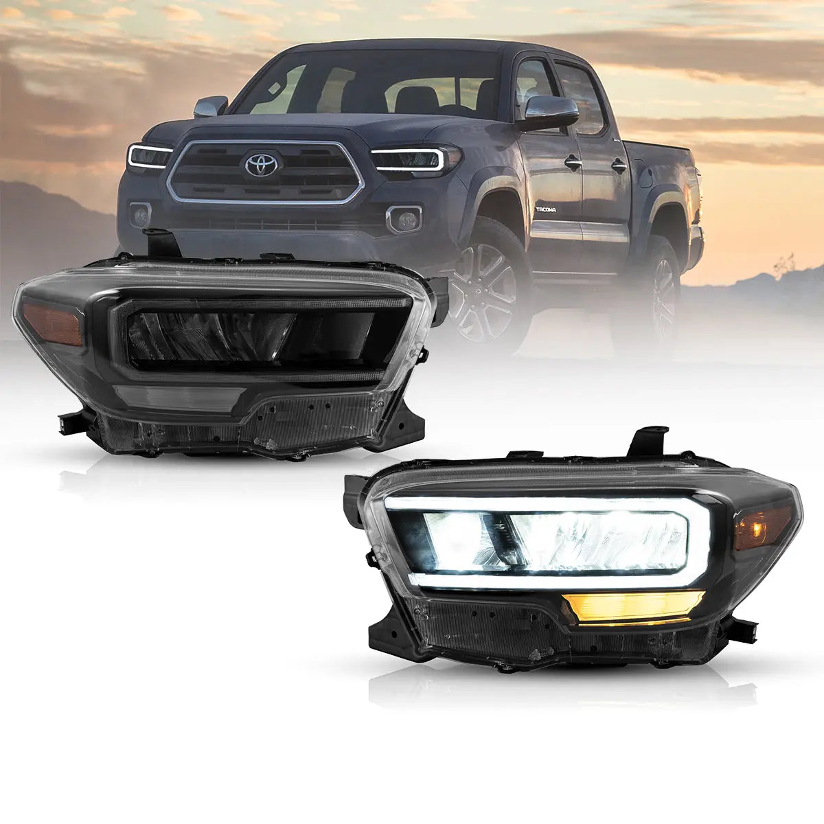 (PRENOTA) Fanali Anteriore Completo per Toyota Tacoma N300 (2016-2023) a LED