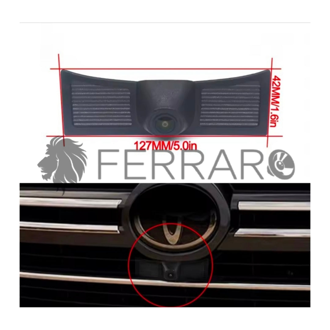 (PRENOTA)  Telecamera Frontale per Toyota Land Cruise 200, LC200 (2018-2021), AHD, 1920x1080, 170° Gradi