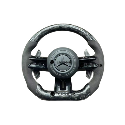 (PRENOTA) Volante  per Mercedes, Nera, Forgiatura, Perforazione, Galvanica, AMG