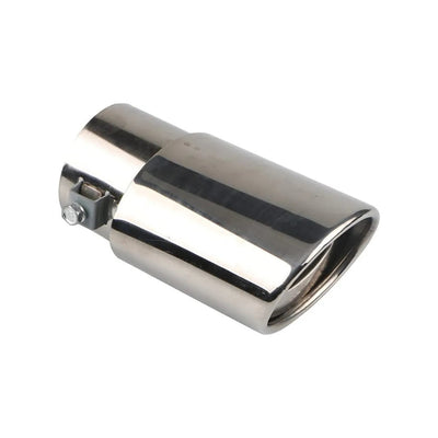 Car Exhaust Pipe - Car Exhaust Tip, Stainless Steel, For Modified Cars, Bright Silver Straight
