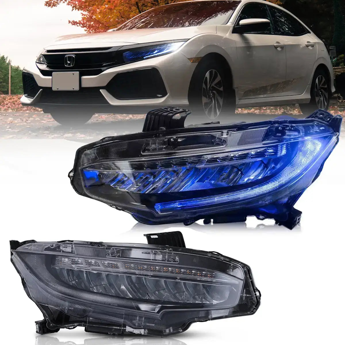 (PRENOTA) Fanali Anteriore Completo per Honda Civic 10ª (2016-2021) a LED