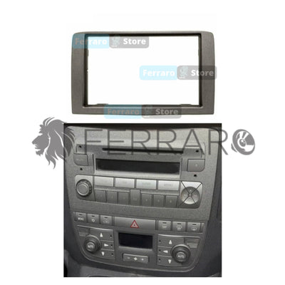 Car Radio Panel, 2 Iso Frame, Lancia, Musa, from 2009 onwards