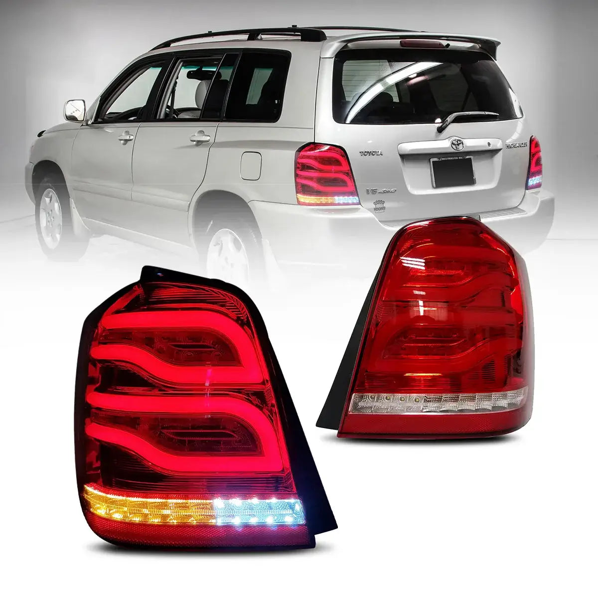 (PRENOTA) Fanali Posteriore Completo per Toyota Highlander (2001-2007) a LED