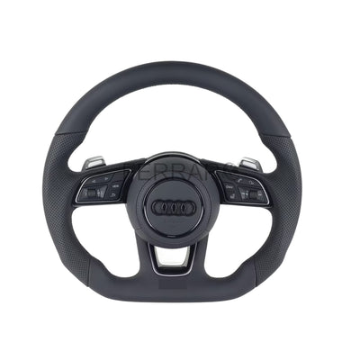 (PRENOTA) Volante per Audi, Pelle, Cucitura Nera, S