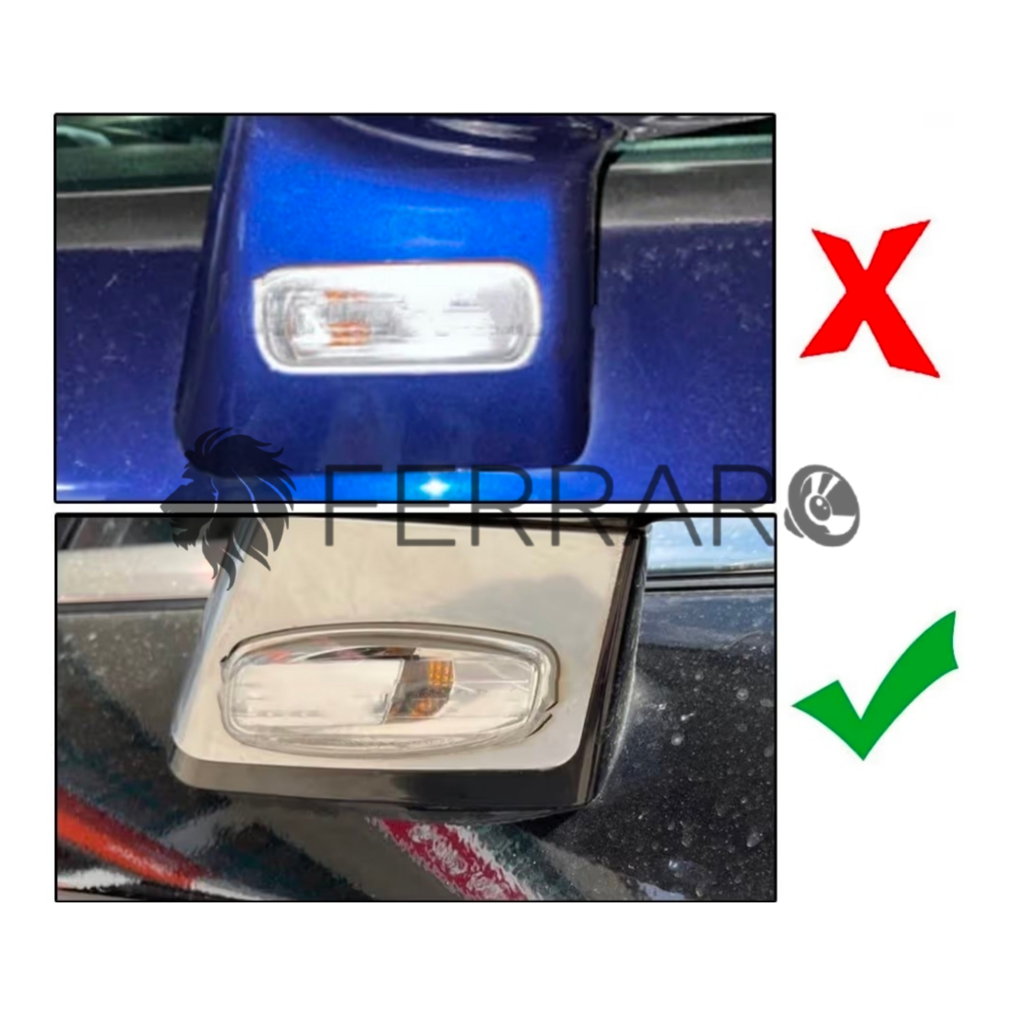 (PRENOTA) Indicatore Direzione Led per Citroen, Peugeot (Compatibilità in Descrizione), Plug and Play