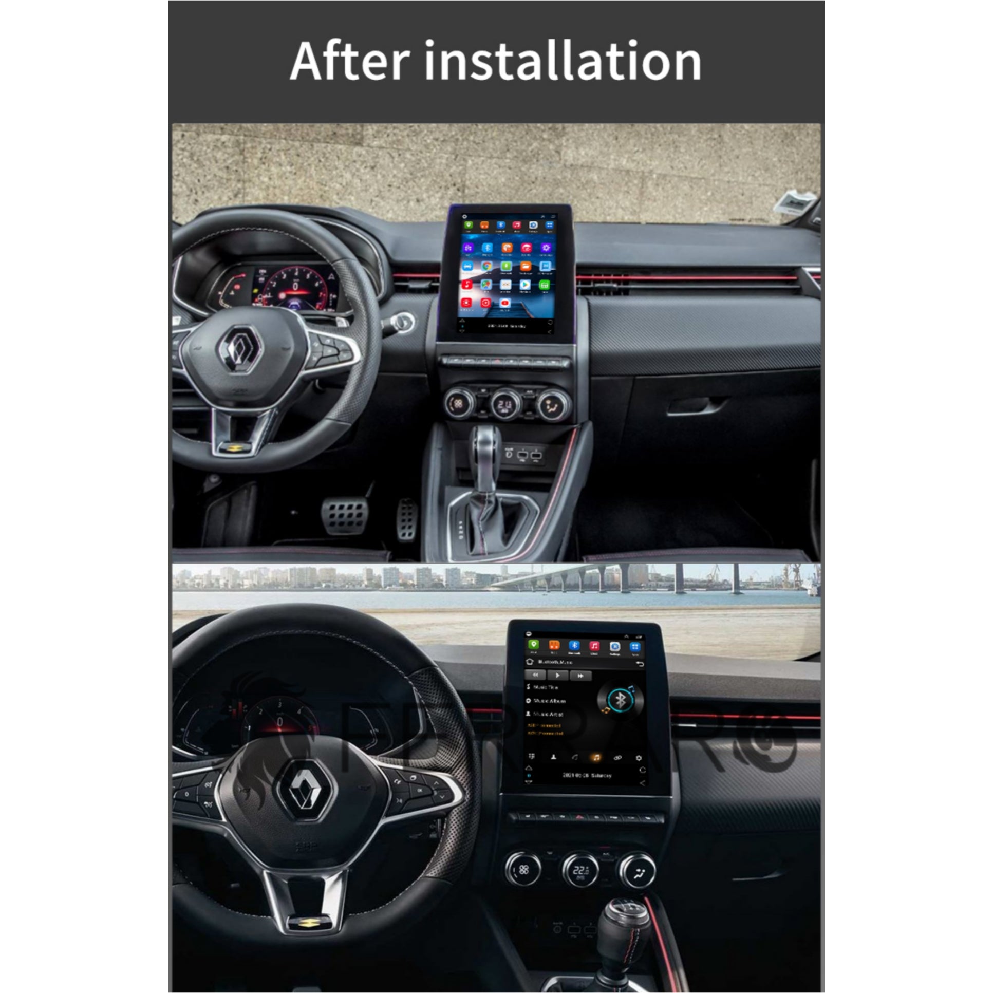 Autoradio per Clio 5ª 9.7" (2019-2023) Android, Bluetooth, CarPlay, Android Auto, 4GB/8GB Ram