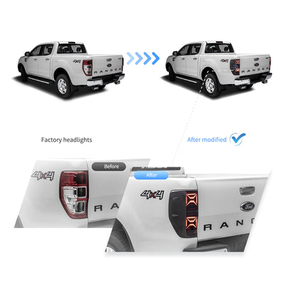(PRENOTA) Fanali Posteriore Completo per Ford Ranger 1ª Serie (2012-2022) a LED