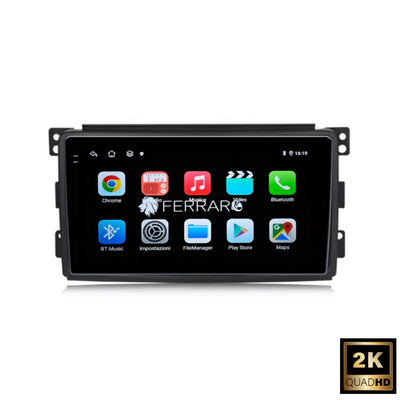 Autoradio per Smart 451 9" 2K (2002-2015) Android, Bluetooth,  CarPlay, Android Auto, 12/256GB Ram