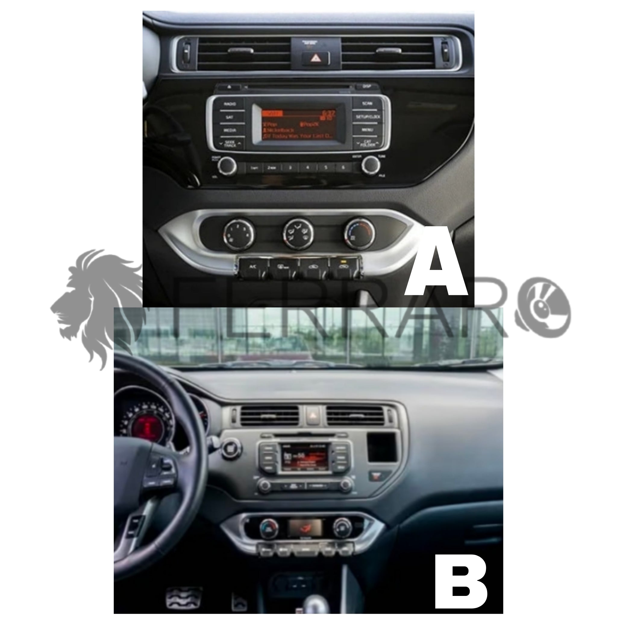 Autoradio per Kia Rio 10.35" (2011-2015) Android, Bluetooth, CarPlay, Android Auto, 4/64GB Ram