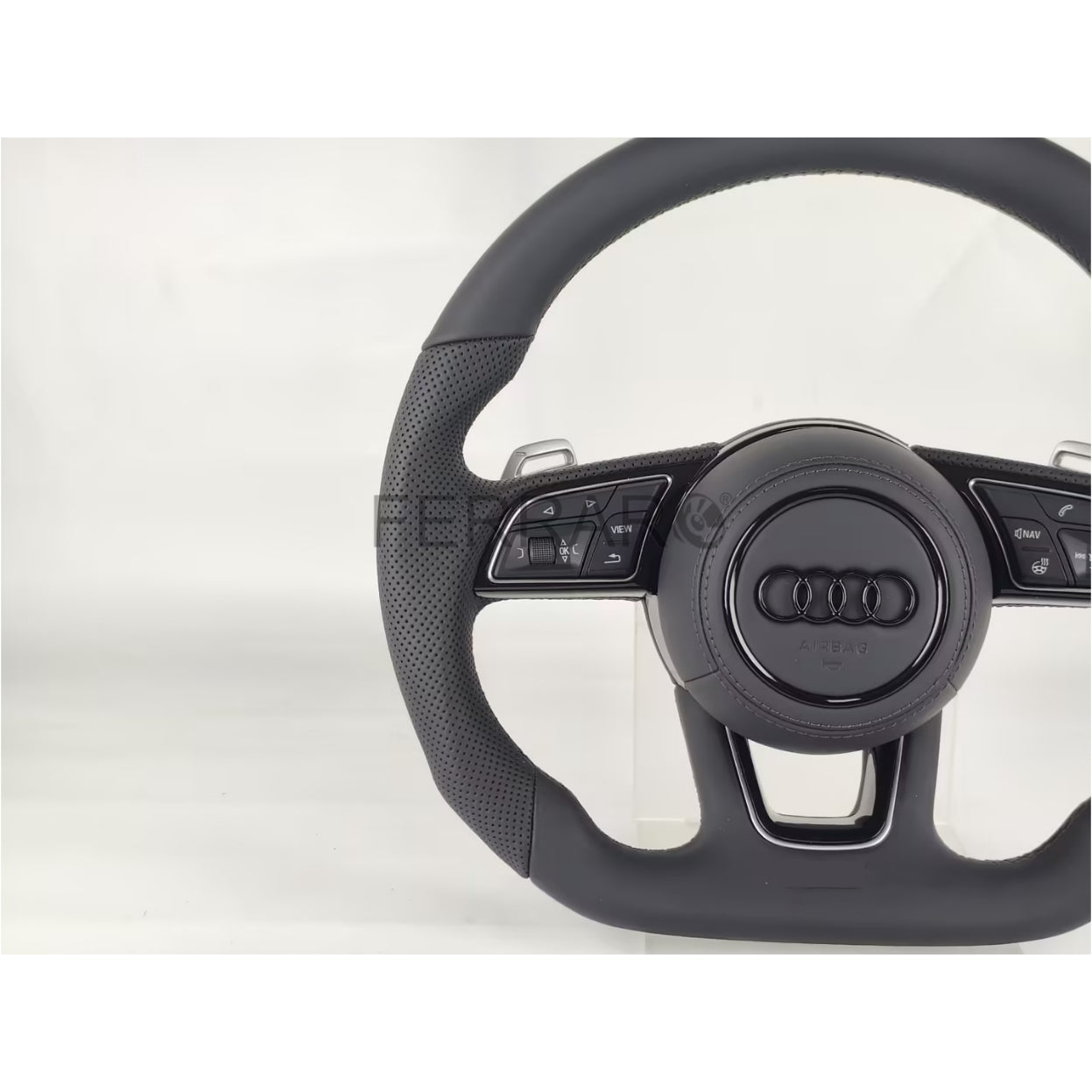 (PRENOTA) Volante per Audi, Pelle, Cucitura Nera, S