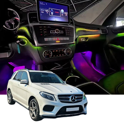 (PRENOTA) Ambient Light per Mercedes Benz ML, GL, GLE, GLS, 256 Colori, APP