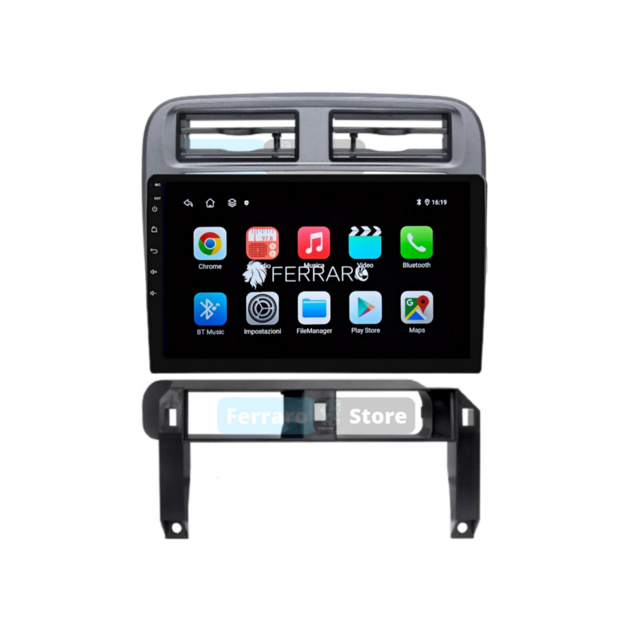 Autoradio per Fiat Grande Punto 9" (2005-2009) Android, Bluetooth, CarPlay, Android Auto, 2GB/4GB/6GB/8GB Ram