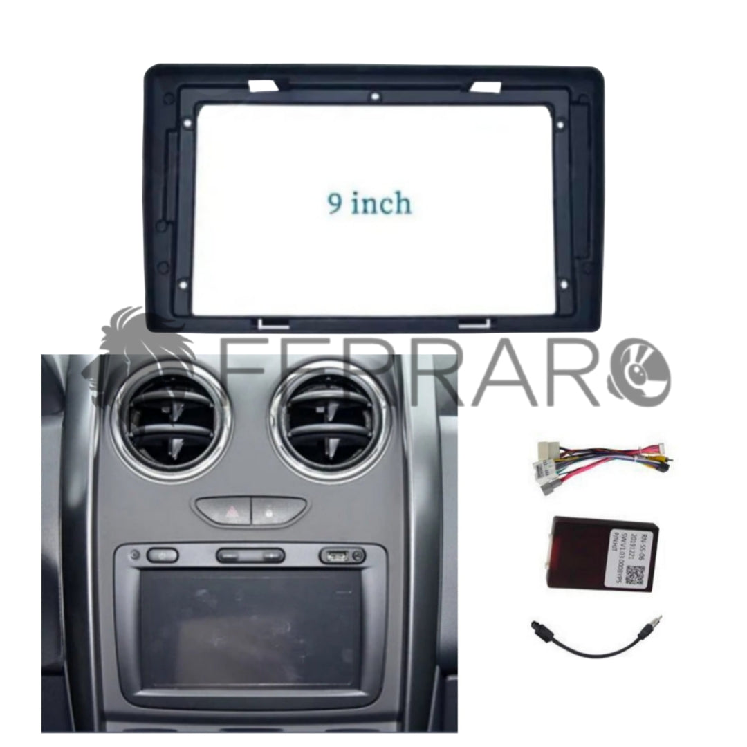 9" Inch Car Radio Mounting Kit Dacia Duster [2015-2020] - Cover, Android Car Radio Wiring