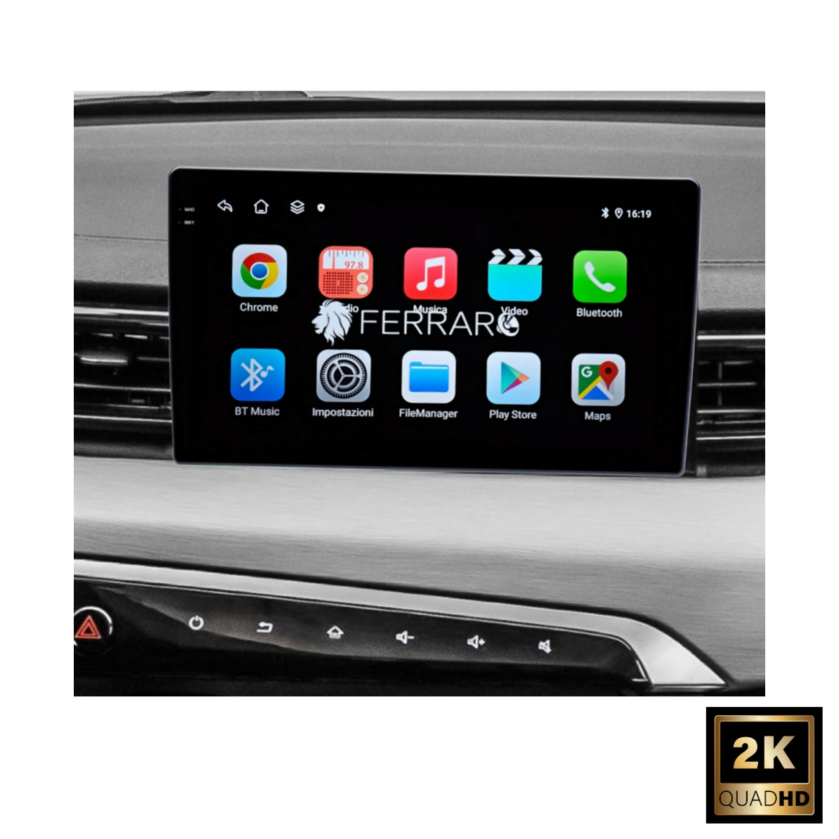 Autoradio per Evo 5 9" (2020-2022) Bluetooth, Android, CarPlay, Android Auto, 2GB/4GB/6GB/8GB Ram
