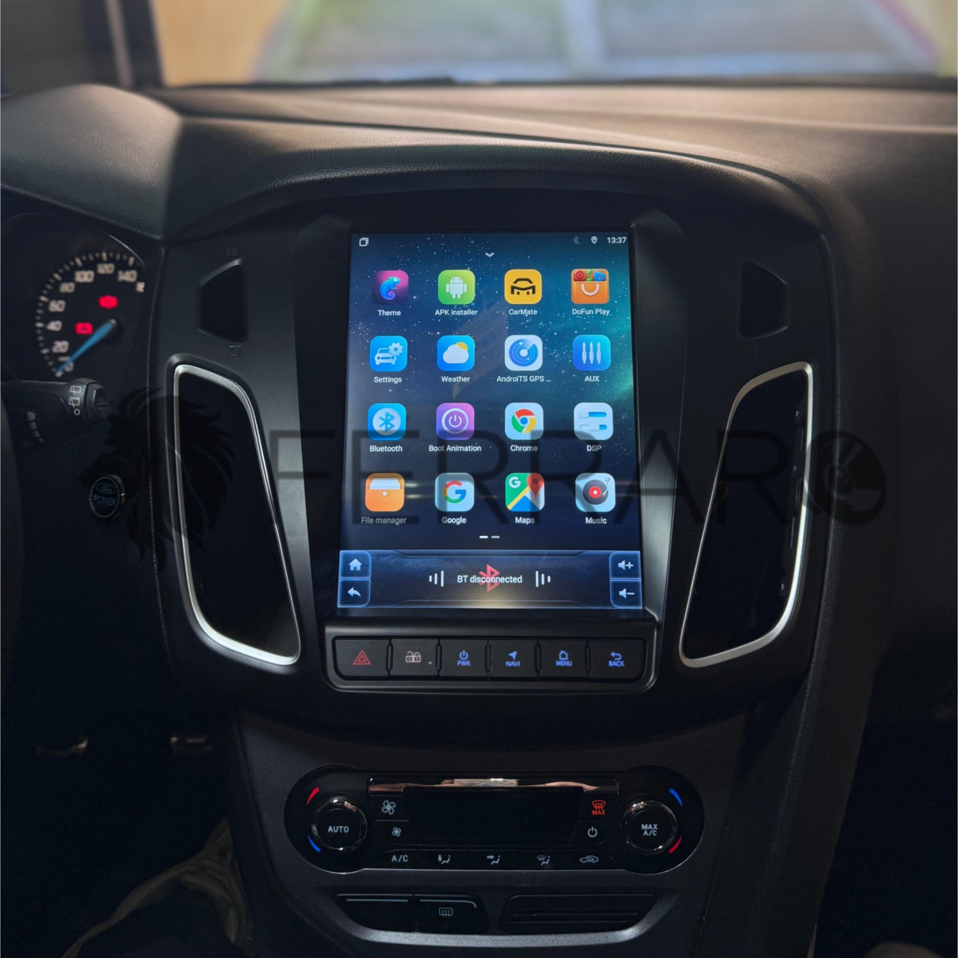 Autoradio per Ford Focus 3 9.7" | 2011-2018 | Android | Bluetooth | CarPlay | Android Auto | Modello Tesla | 4GB/8GB Ram
