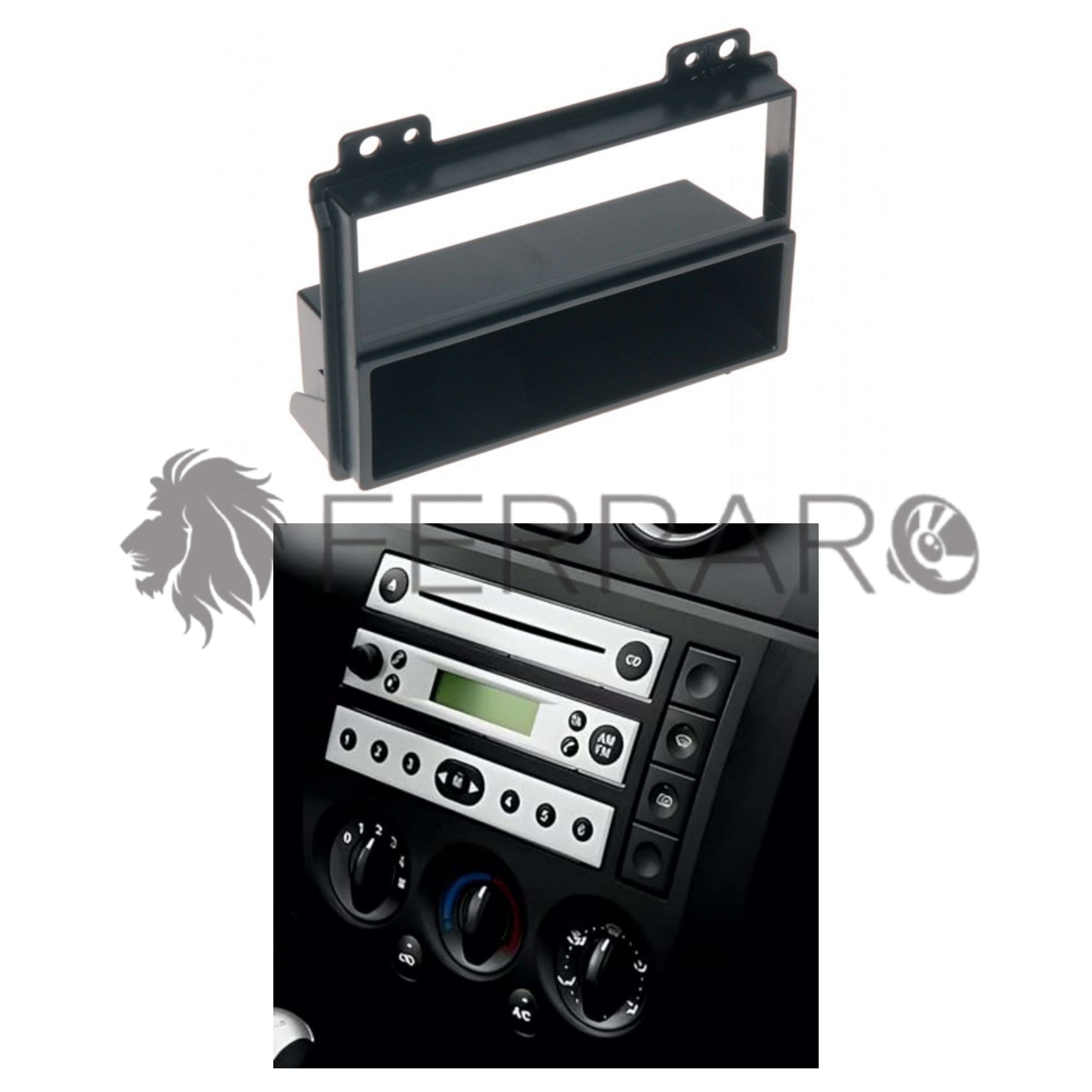 Mascherina 1DIN con Cassetto per Ford Fiesta (2002-2005)