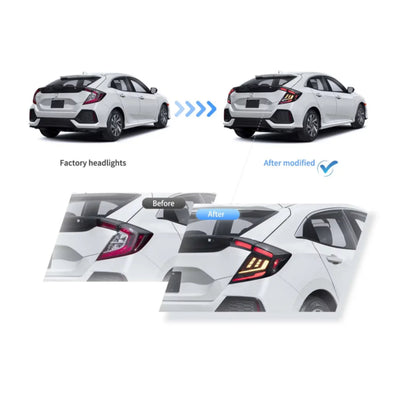 (PRENOTA) Fanali Posteriore Completo per Honda Civic 10ª (2018-2021) a LED