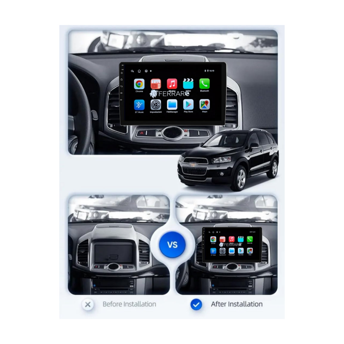 Car Radio for CHREVOLE CAPTIVA [2011 - 2016] - 2GB/4GB, Intelligent car system, 2Din 10.1"Inch, GPS, Navigator, Wifi