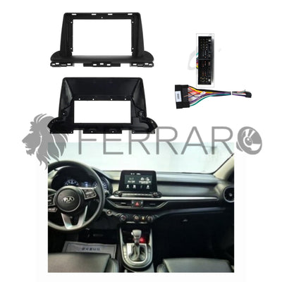 (PRENOTA) Kit Montaggio Autoradio 9"Pollici, Kia Cerato, Kia K3 (Dal 2018>) Mascherina, Cablaggio per Autoradio Android