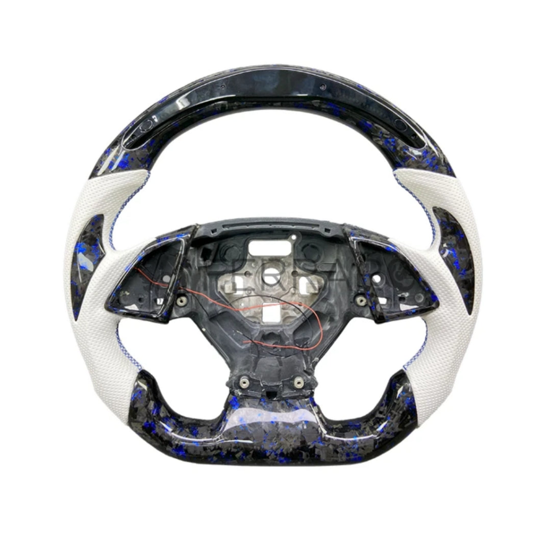 (PRENOTA) Volante Sportivo per Chevrolet Camaro (2016-2023), Carbonio, Customizzato in Pelle
