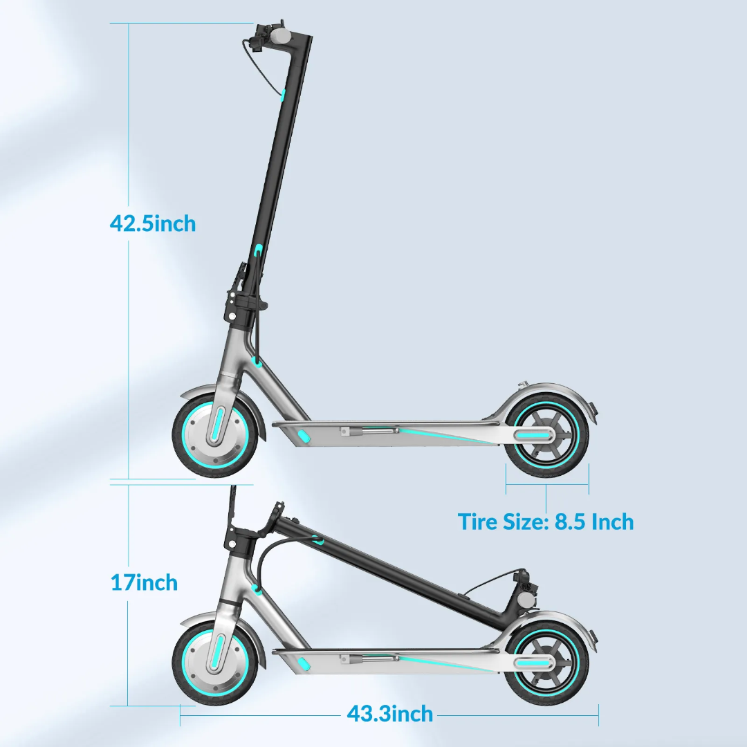 FerraroStore V8, Monopattino Pieghevole, 8.5", Batteria 36V