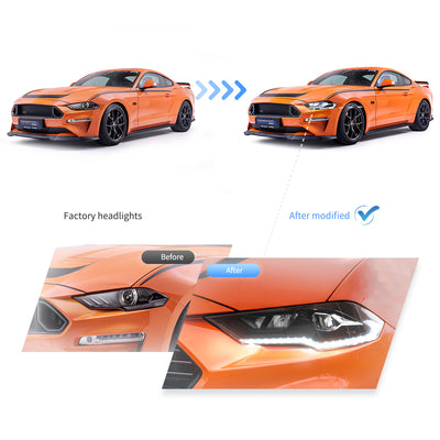 (PRENOTA) Fanali Anteriore Completo per Ford Mustang 6ª Serie (2018-2024) a LED