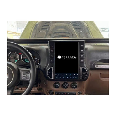 (PRENOTA) Autoradio per Jeep Wrangler 3 JK 9.7" (2010-2018) Android, Bluetooth, CarPlay, Android Auto, Modello Tesla, 4GB/8GB Ram