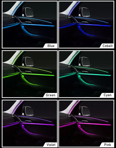 (PRENOTA) Ambient Light per BMW X3, X4, G01, G02 (2018-2023), 256 Colori, APP