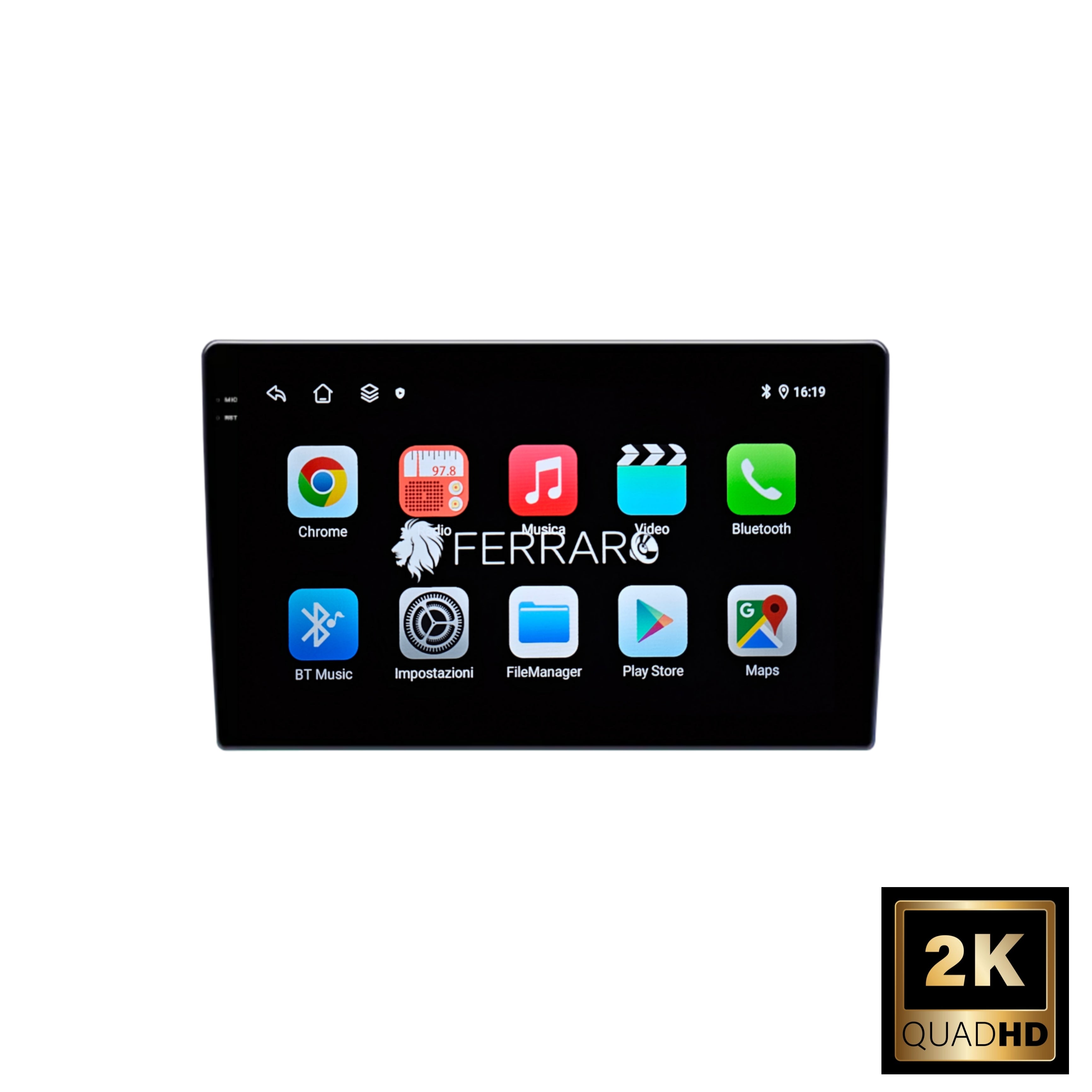 Autoradio per Fiat Panda Modello 169 (2003-2013) 9" 2K, Android, Bluetooth, CarPlay, Android Auto, 12/256GB Ram