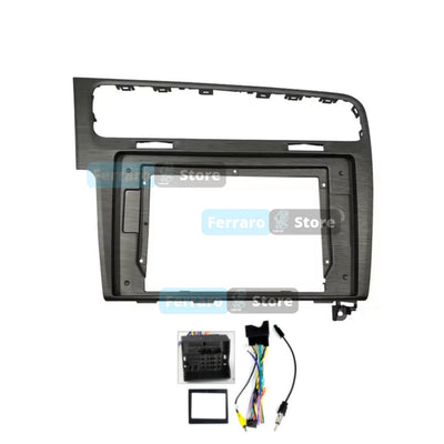 Kit Montaggio Autoradio 10.1"Pollici Volkswagen Golf MK7 (2012-2021) Mascherina, Cablaggio Autoradio Android