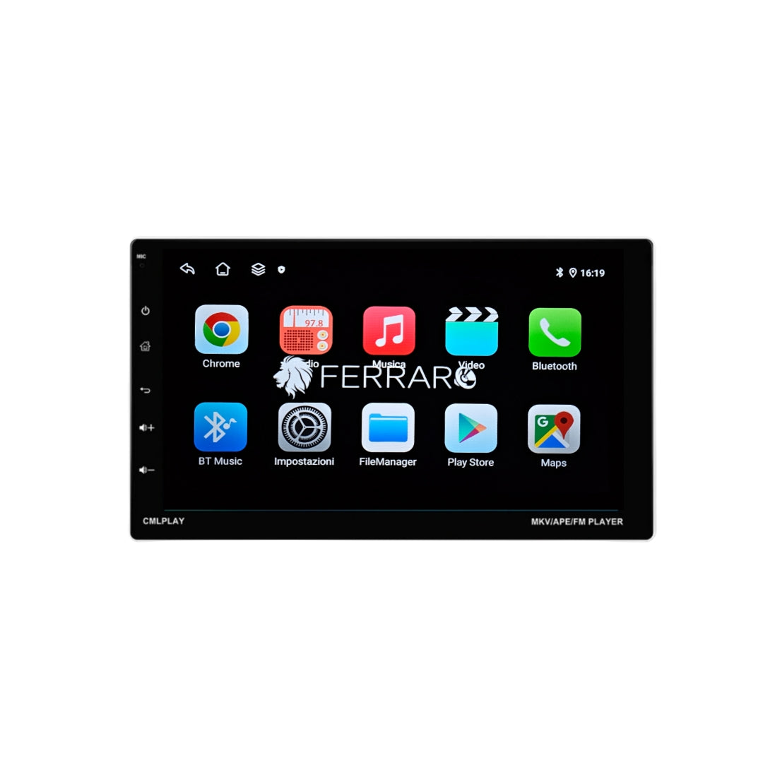 Autoradio per Fiat Punto Evo 1Din 9" | 2009 in Poi | Android | Bluetooth | CarPlay | Android Auto | 2/32GB Ram