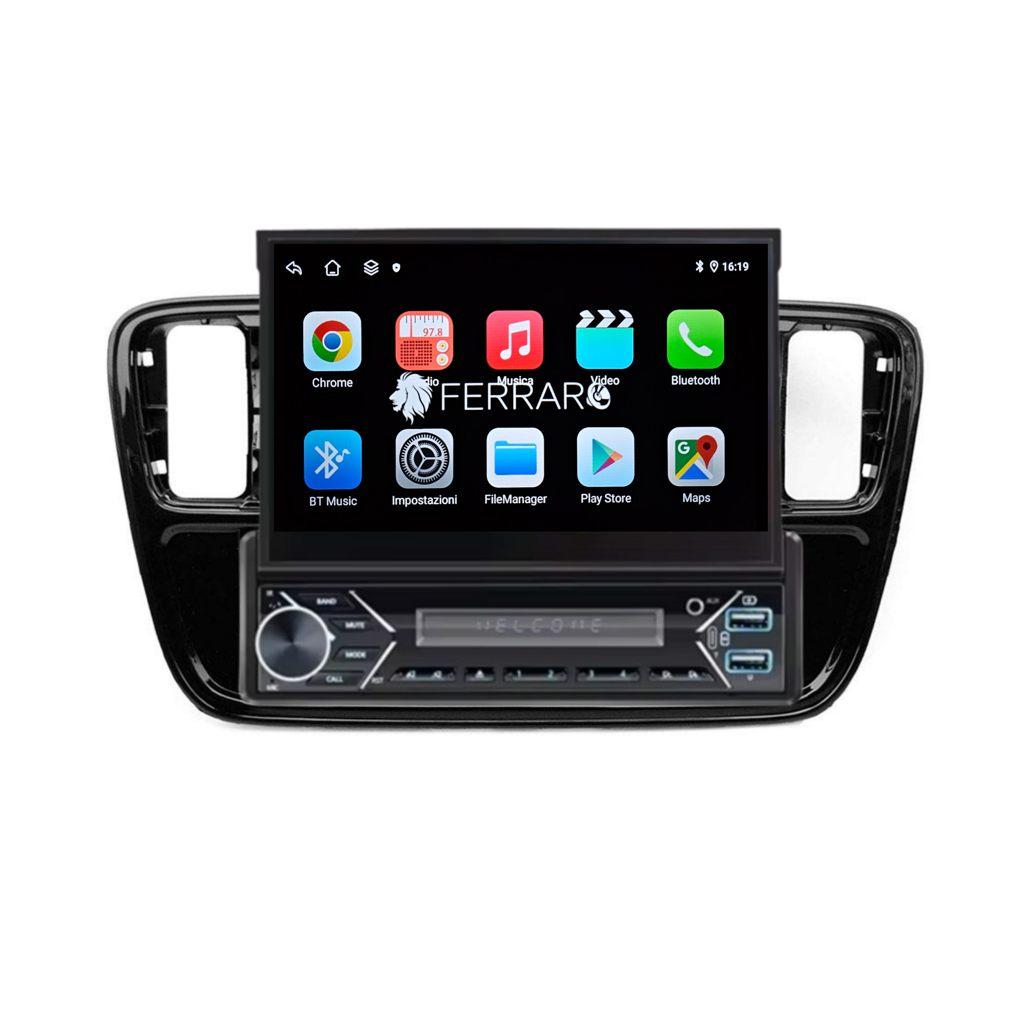 Autoradio per Volkswagen UP 7" | 2016-2024 | Android | Bluetooth | Motorizzato | CarPlay | Android Auto | 2/32GB Ram