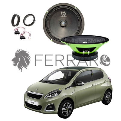 FerraroStore Kit 2 Altoparlanti, PV165.3, Anteriori, Peugeot 108 dal 2014>