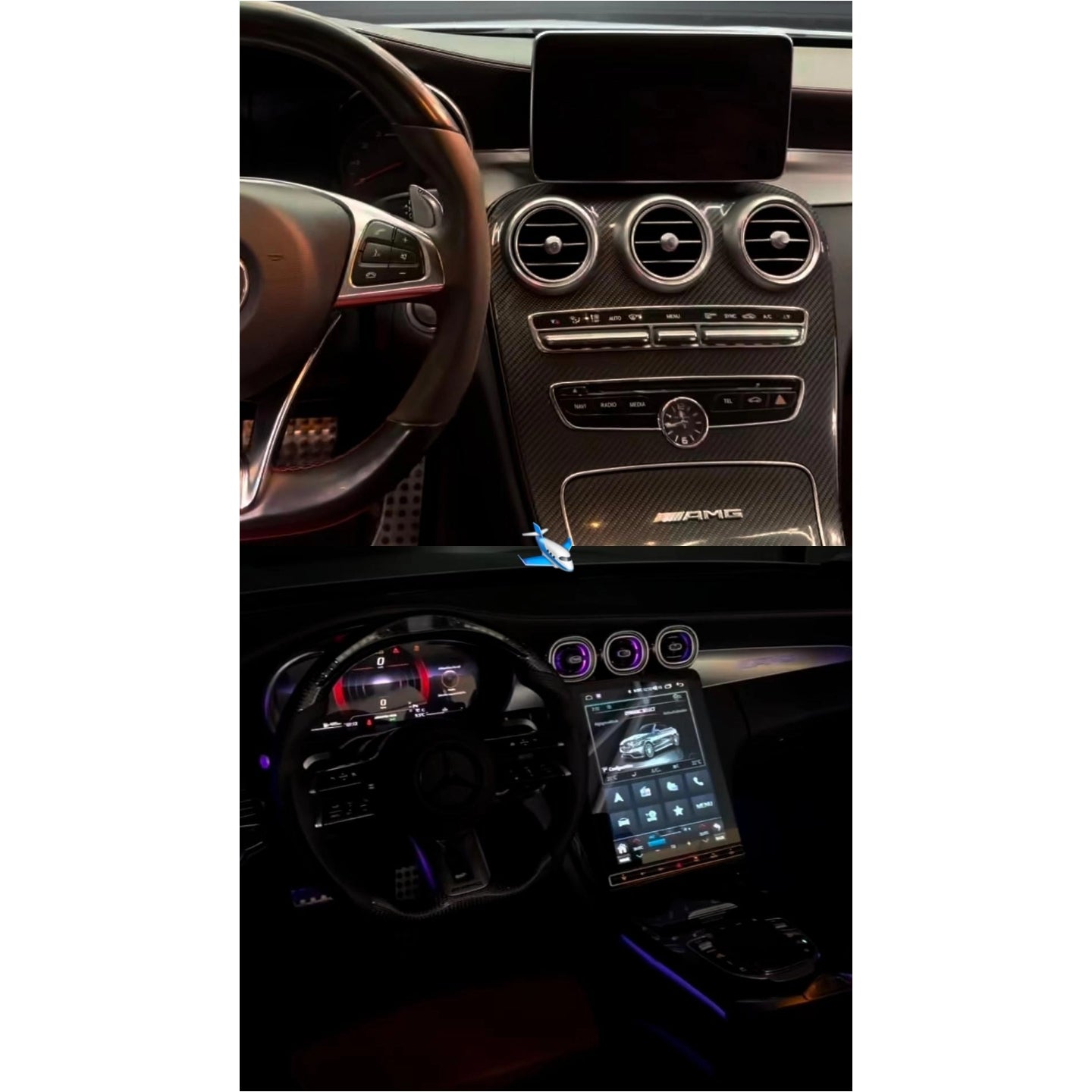 (PRENOTA) Autoradio per Mercedes Classe C W205, GLC X253, 12.1" (2015-2022) Android, Bluetooth, CarPlay, Android Auto, 8/128GB Ram