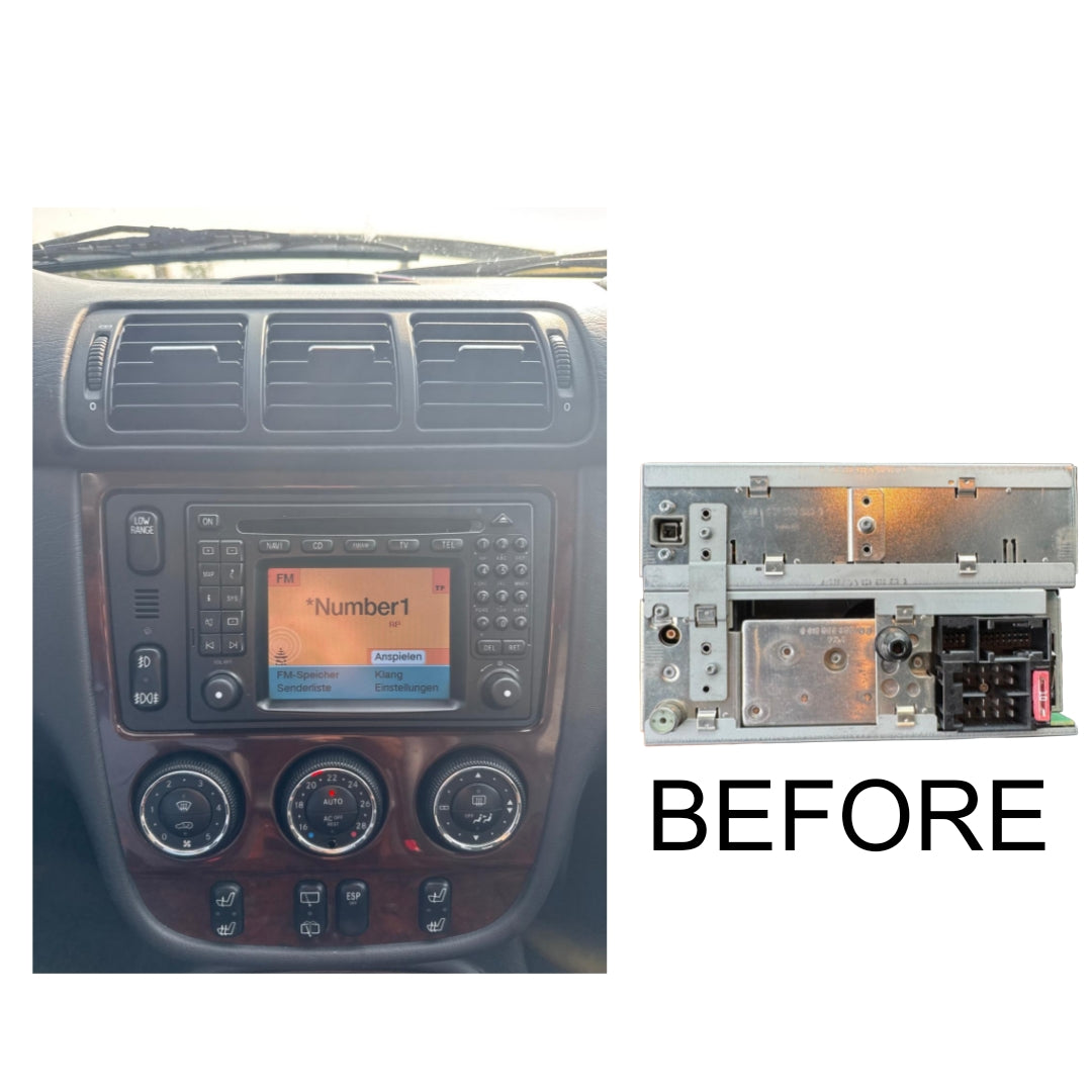(PRENOTA) Autoradio per Mercedes ML W163 9" 2K (2002-2005) Android, Bluetooth, CarPlay, Android Auto, 12/256GB Ram