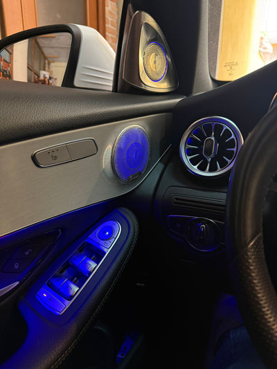 (PRENOTA) Ambient Light per Mercedes GLC X253, Classe C W205, 256 Colori, APP