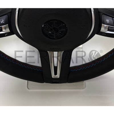 (PRENOTA) Volante per BMW, Pelle Nera, Cromatura
