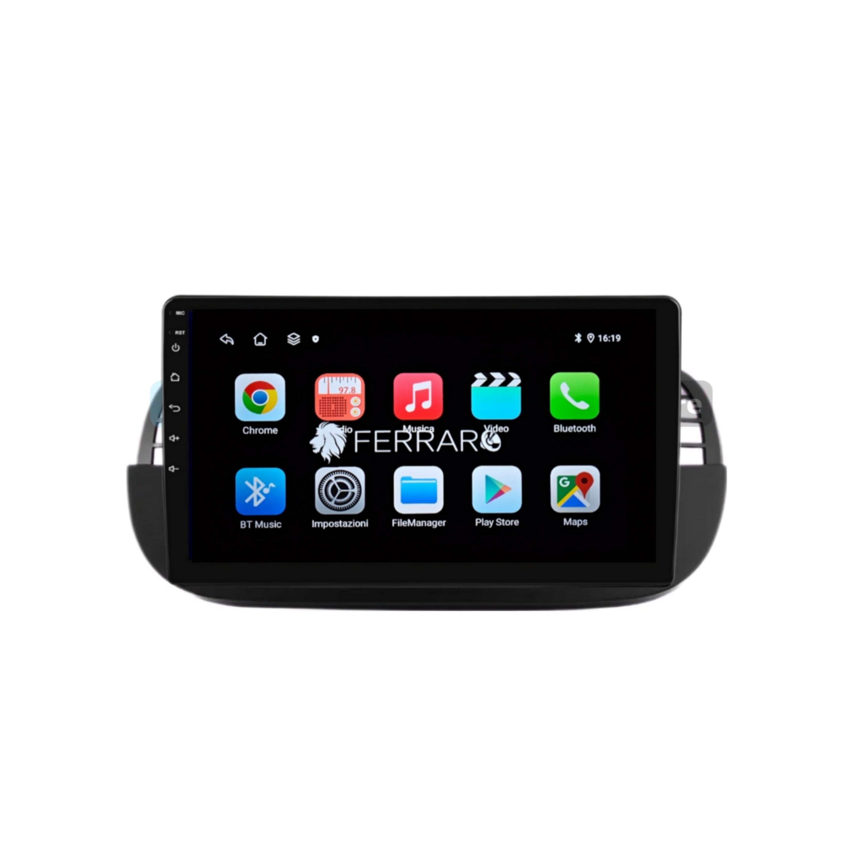 Autoradio per FIAT 500s 9" (2007-2014) Android, Bluetooth, CarPlay, Android Auto, 2GB/4GB/6GB/8GB Ram