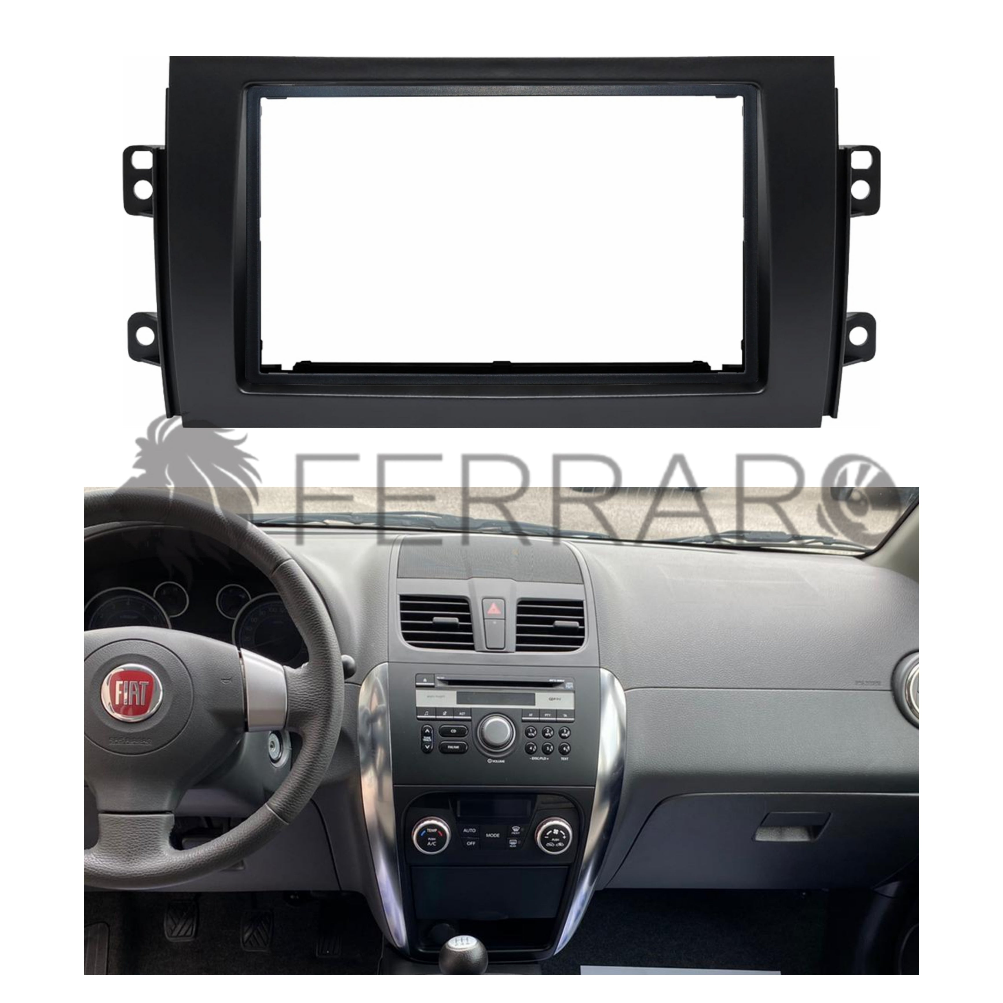 Mascherina 2DIN, Fiat Sedici, Suzuki SX-4 (2006+)