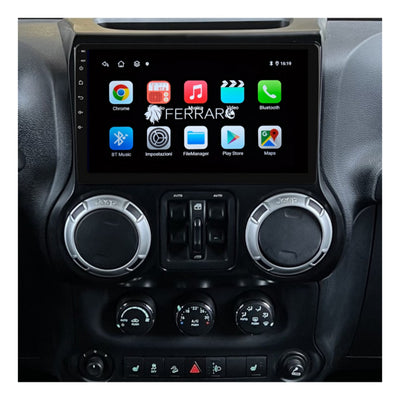 (PRENOTA) Autoradio per Jeep Wrangler 3 JK 10.1" (2010-2018) Android, Bluetooth, CarPlay, Android Auto, 2GB/4GB/8GB Ram