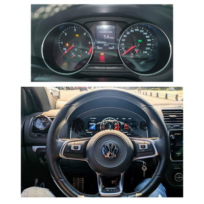 Virtual Cockpit 12.3" Volkswagen Polo (2009-2016) HD Ultra, CarPlay e Android Auto