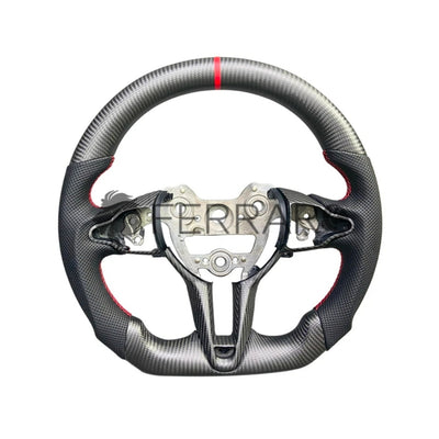 (PRENOTA) Volante Sportivo per Hyundai i30N Elantra (2010-2017), Carbonio, Customizzato in Pelle