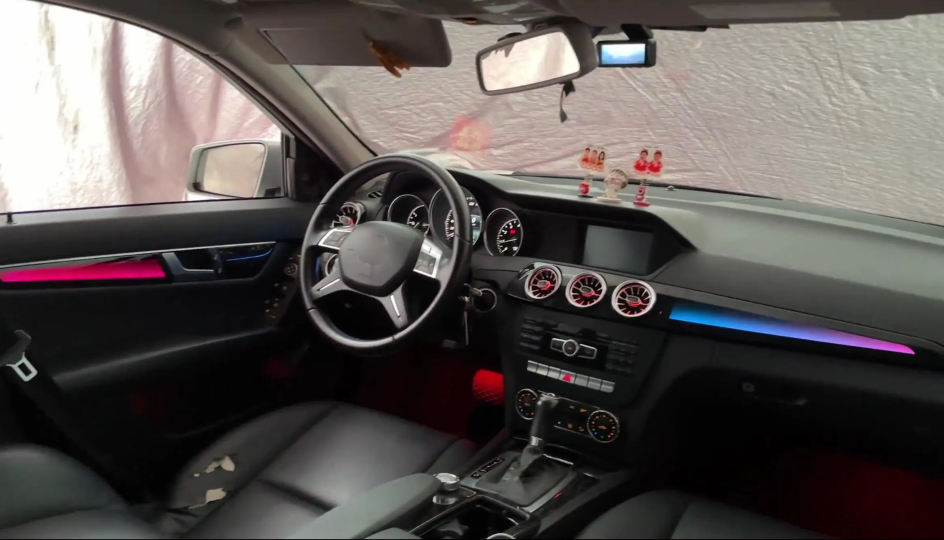 (PRENOTA) Ambient Light per Mercedes Classe C W204 (2007-2014), 256 Colori, APP