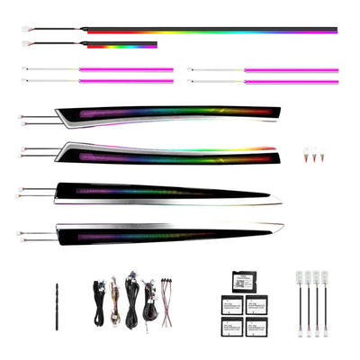 (PRENOTA) Ambient Light per BMW Serie 5 F10, F11 (2011-2017), 256 Colori, APP