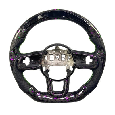 (PRENOTA) Volante Sportivo per Jeep Wrangler JL, JT, Carbonio, Customizzato in Pelle