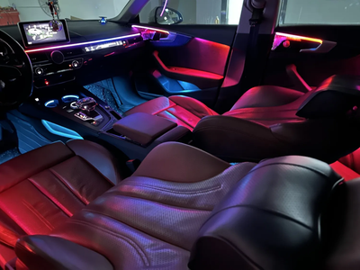 (PRENOTA) Ambient Light per Audi A4, A5 B9 (2017-2024), 256 Colori, APP