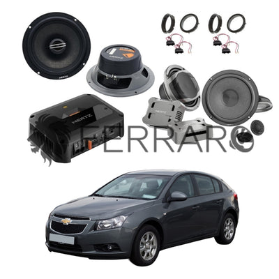 Hertz Sound Amplificatore CP 4.800 4 Canali 4x190w, CK 165, CX 165, Set Cavi, per Chevolet Cruze