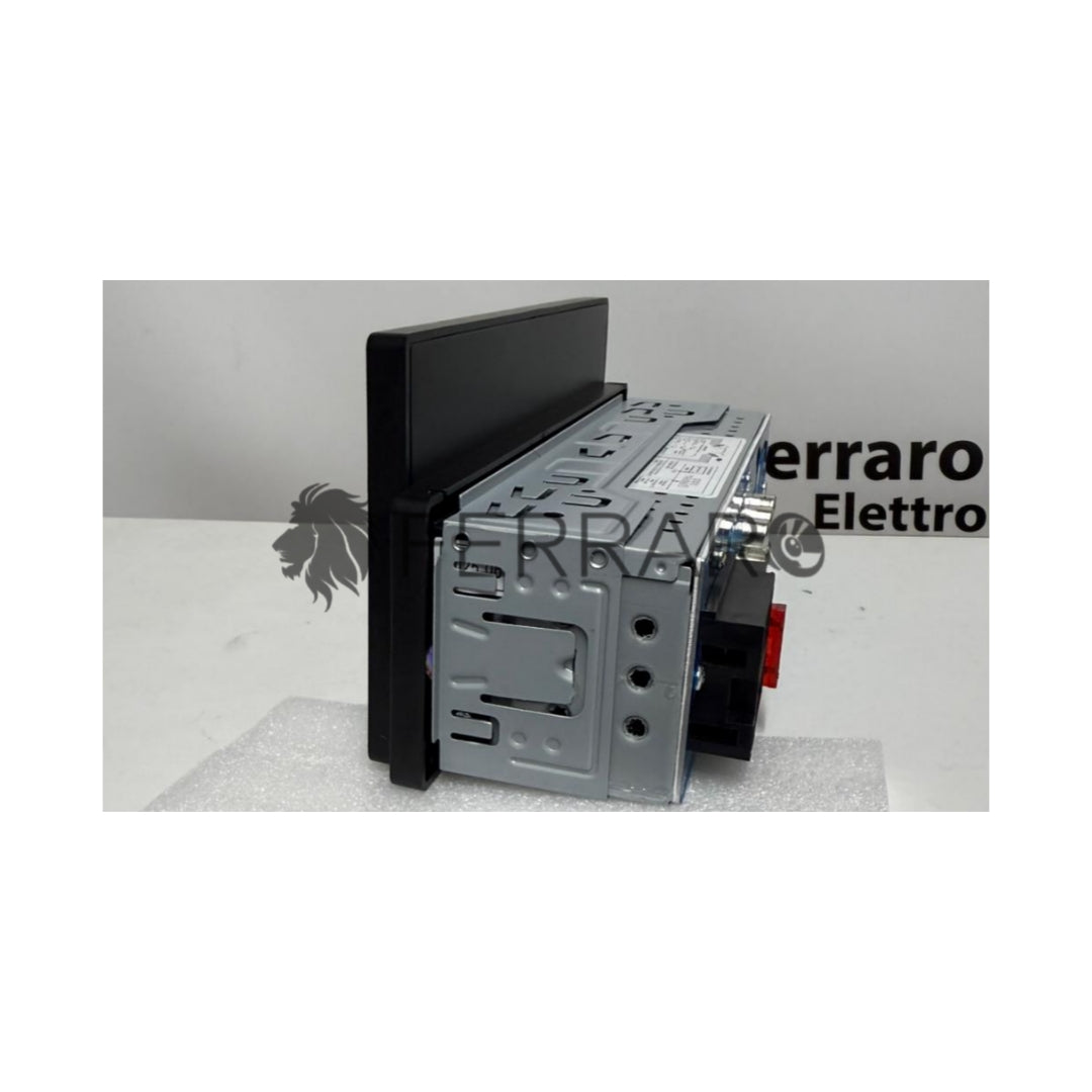 Autoradio Universale Fisso, 1Din 5.5"Pollici, Bluetooth, Radio, USB, Navigatore, CarPlay e Android Auto Wireless
